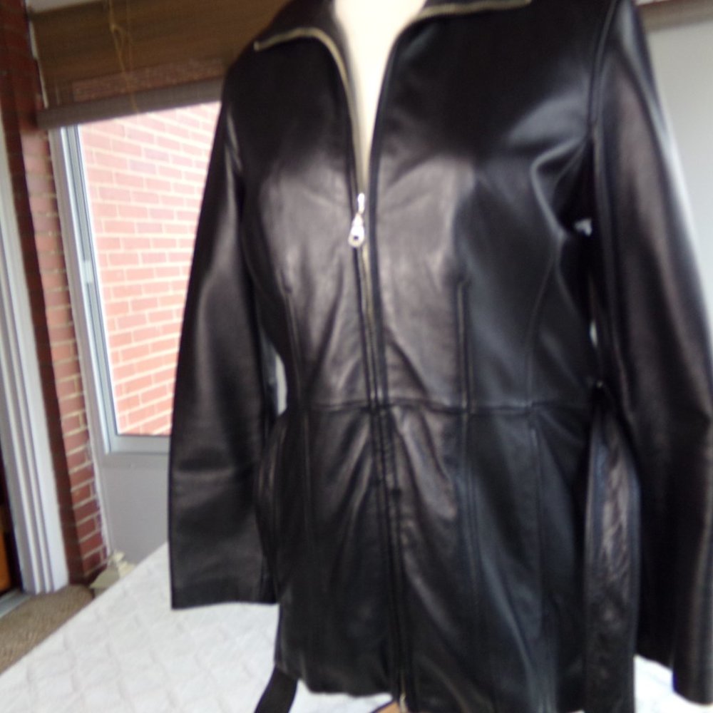 Wilson Leather Jacket  Small Black - Picture 4 of 8